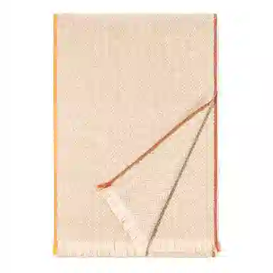 一米画纱 温暖柔软优雅舒适日式暖糯厚实色织格细腻亲肤保暖披肩青春洋气时尚 绵羊毛 绒线围巾 女款