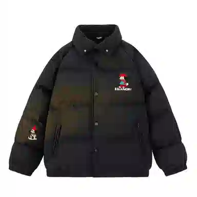 HUANQIU Retro College Windbreaker Jacket