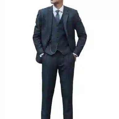 大格子与黑猫 复古英伦雅痞绅士 浴血黑帮风 羊毛粗花呢人字纹休闲修身外套 西装 男款