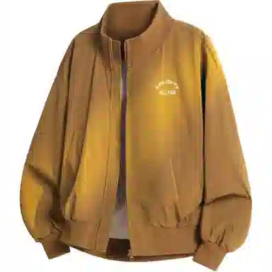 SOLIDITY Casual Loose Stand Collar Jacket