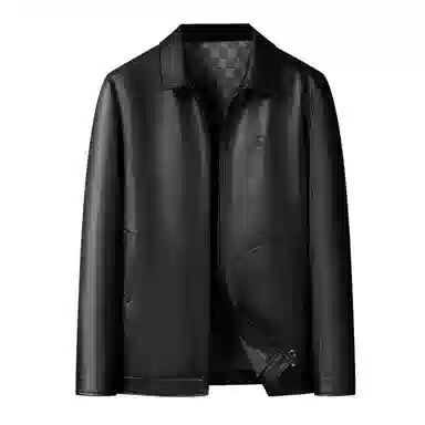 百胜狐 大码男装皮衣 男款