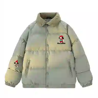 HUANQIU Retro College Windbreaker Jacket