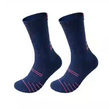 二三二三 潮流百搭舒适高弹透气小腿袜吸汗防臭舒适耐穿舒适轻薄透气减震运动袜休闲运动人体工学设计网眼透气篮球袜 男款