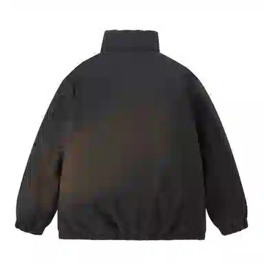 HUANQIU Classic Logo Zip-Up Cotton Jacket