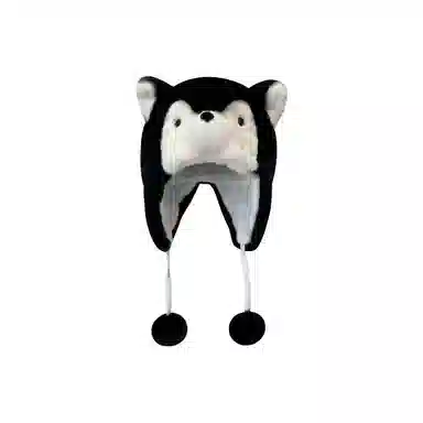 恩僾德 日系可爱卡通小企鹅防寒保暖防风护耳 聚酯纤维 帽子 男女同款情侣款