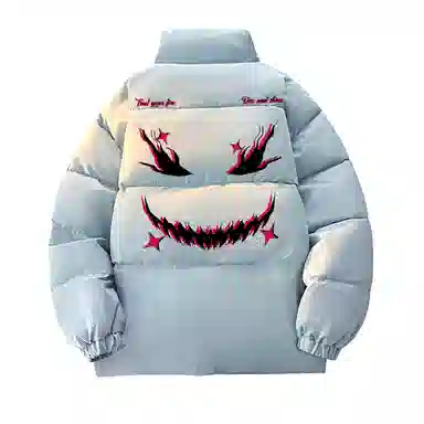 JHCZC Vintage Demon Logo Puffer Jacket