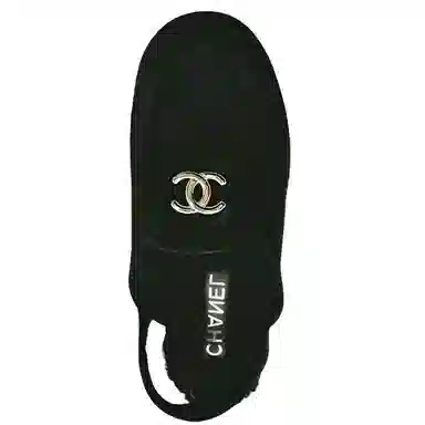 CHANEL 25A Flat Loafers Black
