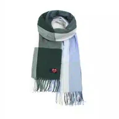 红豆 高品质百搭柔软时尚简约礼盒装 定制卡片代写 涤纶 绒线围巾 男女同款情侣款