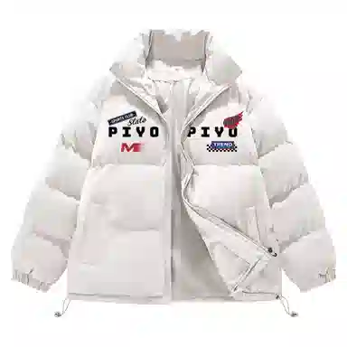 PIYOPIYO Racing Logo Puffer Jacket