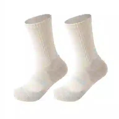 二三二三 潮流百搭舒适高弹透气小腿袜吸汗防臭舒适耐穿舒适轻薄透气减震运动袜休闲运动人体工学设计网眼透气篮球袜 男款