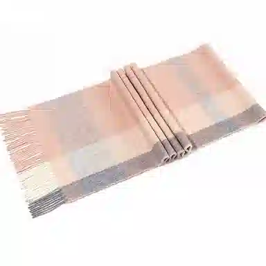 一米画纱 柔软亲肤长款加厚保暖时尚休闲气质格纹流苏潮流舒适 绵羊毛 绒线围巾 男女同款情侣款