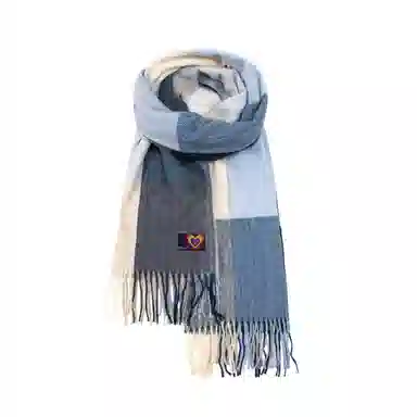 红豆 高品质百搭柔软时尚简约礼盒装 定制卡片代写 涤纶 绒线围巾 男女同款情侣款