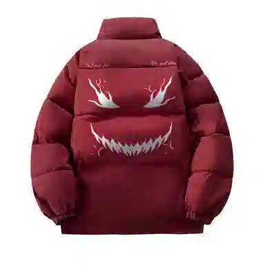 JHCZC Vintage Demon Logo Puffer Jacket