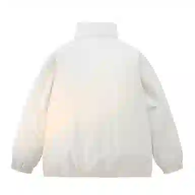 HUANQIU Classic Logo Zip-Up Cotton Jacket