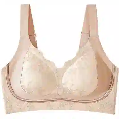 二三二三 新中式国风本命年婚嫁马年大码无痕内衣果冻软支撑亲肤舒适透气聚拢优雅背心美背无钢圈防下垂约会小心机日常通勤文胸 女款