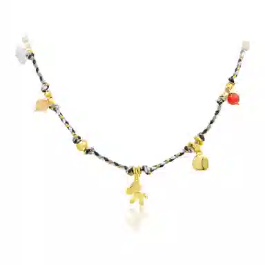 铂思亚 精致编制可爱 树脂 项链 女款