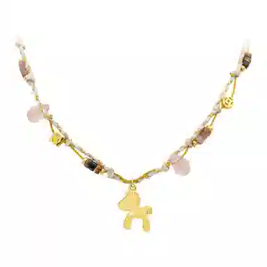 铂思亚 精致编制 合金 项链 女款