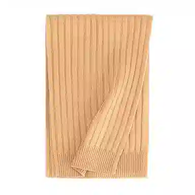 一米画纱 简约可爱舒适时尚加厚针织保暖纯色小巧防风防寒脖套外搭大衣 绵羊毛 绒线围巾 男女同款情侣款