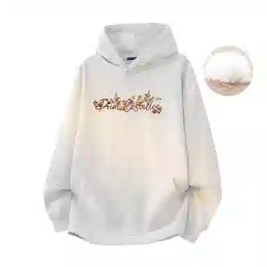 PAUL COSTELLOE Down Hoodie Sweatshirt