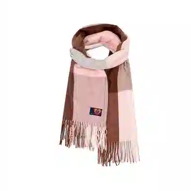 红豆 高品质百搭柔软时尚简约礼盒装 定制卡片代写 涤纶 绒线围巾 男女同款情侣款