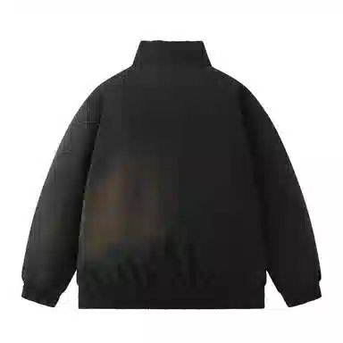 HUANQIU Classic Flame Logo Zip-Up Jacket