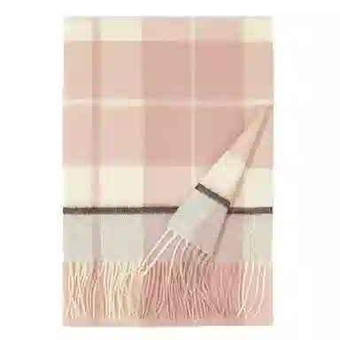 一米画纱 柔软亲肤长款加厚保暖时尚休闲气质格纹流苏潮流舒适 绵羊毛 绒线围巾 男女同款情侣款