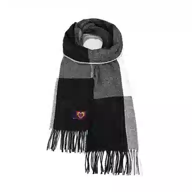 红豆 高品质百搭柔软时尚简约礼盒装 定制卡片代写 涤纶 绒线围巾 男女同款情侣款