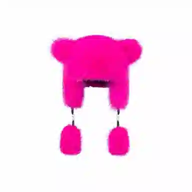 恩僾德 可爱卡通小浣熊尾巴护耳小众百搭高颜值加厚显脸小保暖防寒毛绒 聚酯纤维 雷锋帽 男女同款情侣款