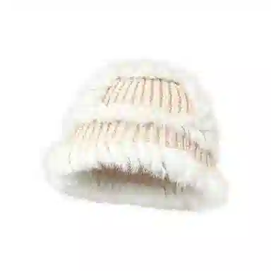 恩僾德 韩版百搭显脸小加厚保暖护耳#好运 马海毛 绒线帽 男女同款情侣款