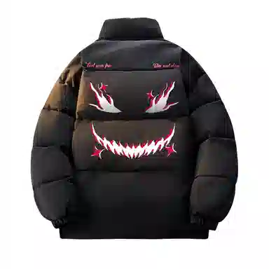 JHCZC Vintage Demon Logo Puffer Jacket