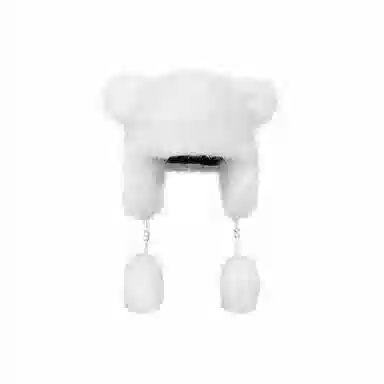 恩僾德 可爱卡通小浣熊尾巴护耳小众百搭高颜值加厚显脸小保暖防寒毛绒 聚酯纤维 雷锋帽 男女同款情侣款