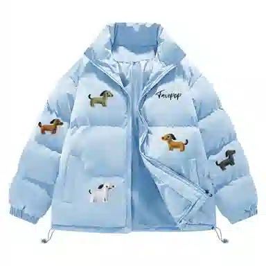 FAVEPOP Retro Dog Logo Jacket