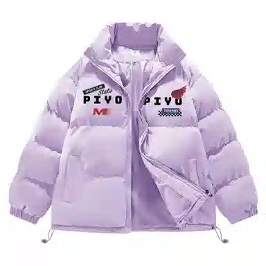 PIYOPIYO Racing Logo Puffer Jacket