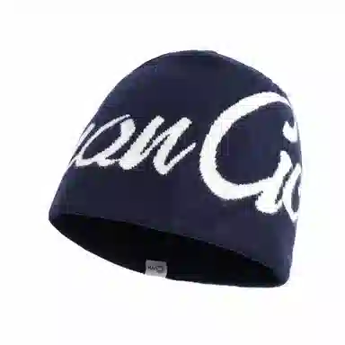 艾佳微 日常通勤户外登山运动徒步旅游美式针织字母保暖护耳大头围显脸 棉 帽子 男女同款情侣款