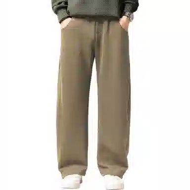 贵色 美式垂感显瘦加厚百搭潮流弯刀阔腿裤休闲裤 男女同款