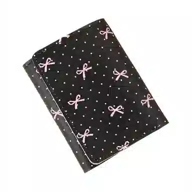 掐尖 蝴蝶小清新时尚潮流百搭 皮革拼涤纶 钱包 常规 女款 多色