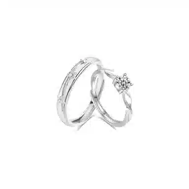 【纯银999】 凤祥囍事 老凤祥 经典精致小众设计百搭爱意满满学生日常简约轻奢高级感甜蜜开口可调节 足银 戒指 男女同款情侣款