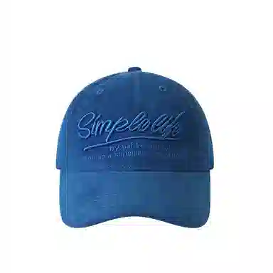 艾佳微 磨毛复古字母刺绣显脸小软顶百搭帽子美式 棉 鸭舌帽 男女同款情侣款