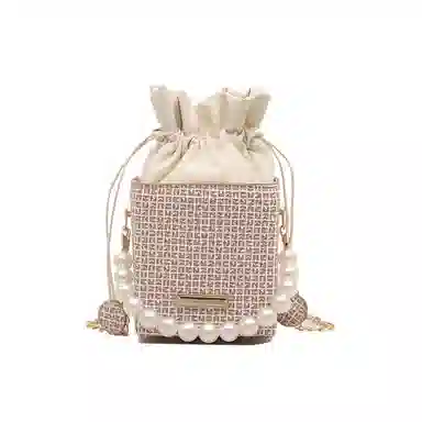 米囹 时尚百搭 水桶包 单肩斜挎包 常规 黑色