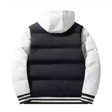 棉基因 春秋季拼接假两件飞行员夹克防寒优质棉棒球服高个子小个子日系男简约潮流美式高街工装风青少年职场通勤学院风棉衣外套 男女同款