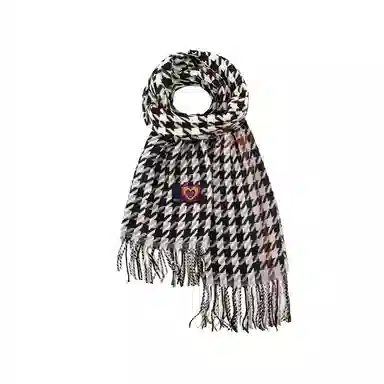 红豆 经典百搭时尚大方品质舒适礼盒装 定制卡片代写 涤纶 绒线围巾 男女同款情侣款