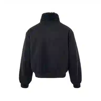 BENMYSHOWER Wool Collar Padded Coat