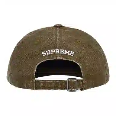Supreme FW25 Week 6 Pigment Coated Canvas S Logo 6-Panel