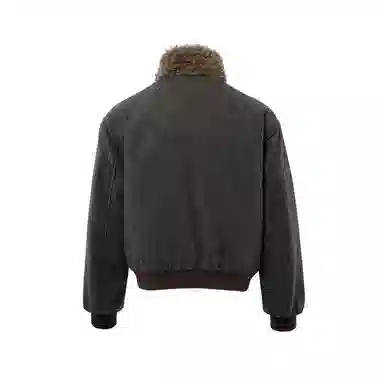 BENMYSHOWER Wool Collar Padded Coat