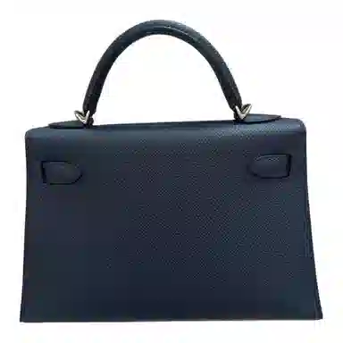 HERMES Mini Kelly Epsom 7K Bleu Abysse