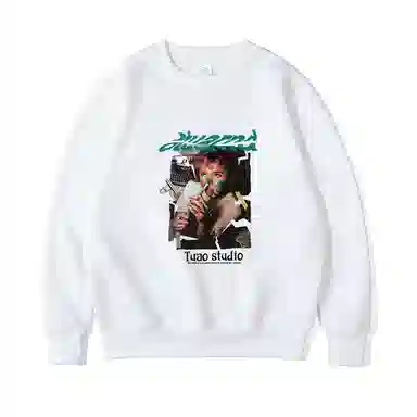 莫代尔 秋冬慵懒显瘦简约嘻哈高街街头风大码长袖卫衣打底衣 男女同款