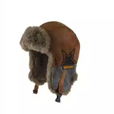 艾佳微 加绒加厚保暖骑行护耳软顶帽东北户外防风滑雪 涤纶 雷锋帽 男女同款情侣款