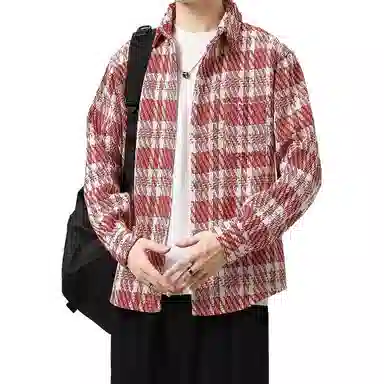 沐诚阳译 美式百搭翻领潮牌街头宽松针织衫 男款