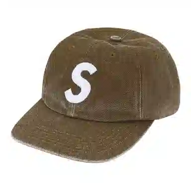 Supreme FW25 Week 6 Pigment Coated Canvas S Logo 6-Panel