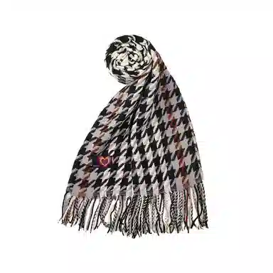 红豆 经典百搭时尚大方品质舒适礼盒装 定制卡片代写 涤纶 绒线围巾 男女同款情侣款